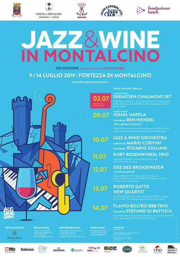22nd Annual festival of 'Jazz and Wine' in Montalcino Jul...